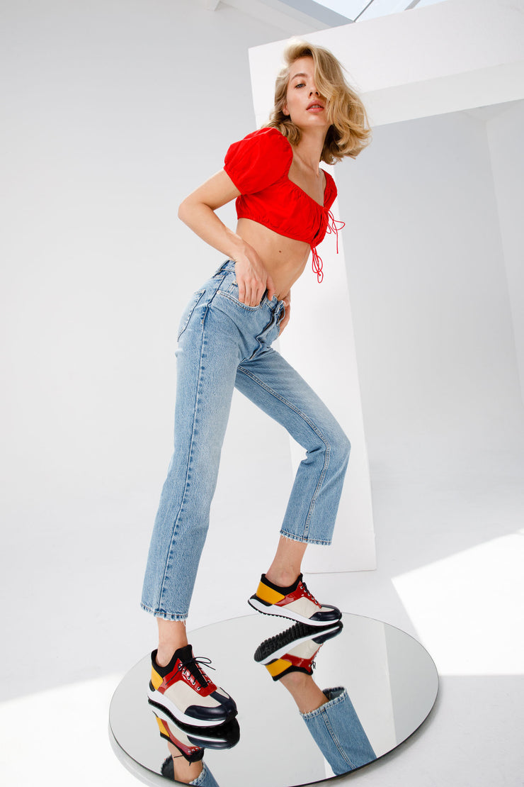 The Crapo Multicolor Leather Sneaker
