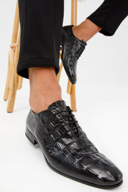 The Randor Black Leather Oxford Shoe