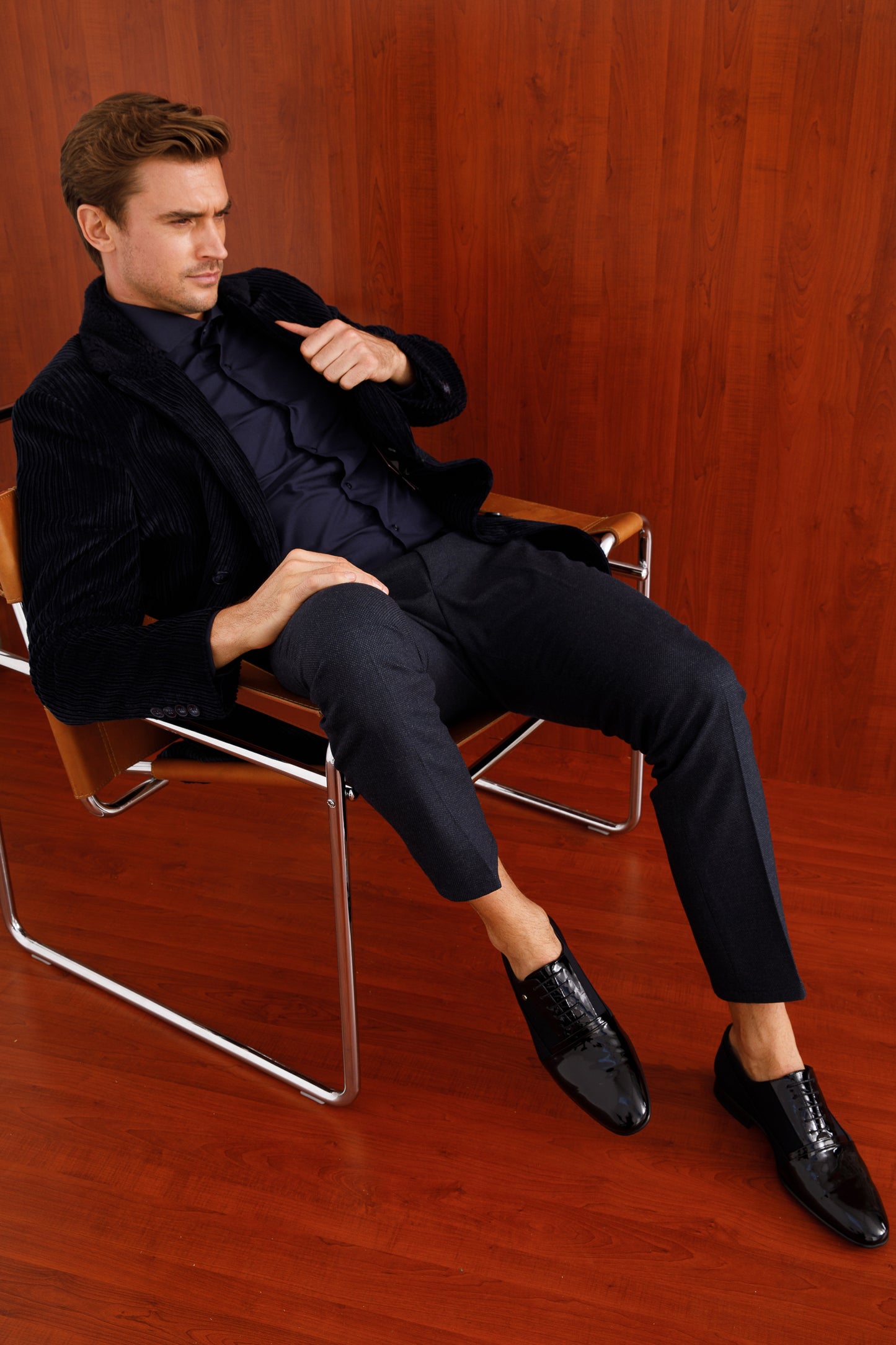 The Colombo Black Cap Toe Oxford Men Shoe  Final Sale!