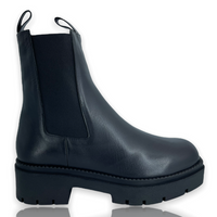 The Olga Black Leather Boot FINAL SALE!