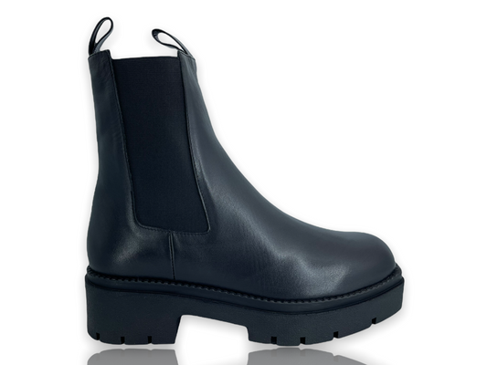 The Olga Black Leather Boot FINAL SALE!