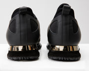 The Emir Black Leather Sneaker For Men