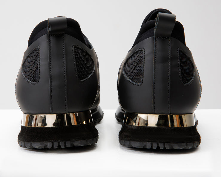 The Emir Black Leather Sneaker For Men