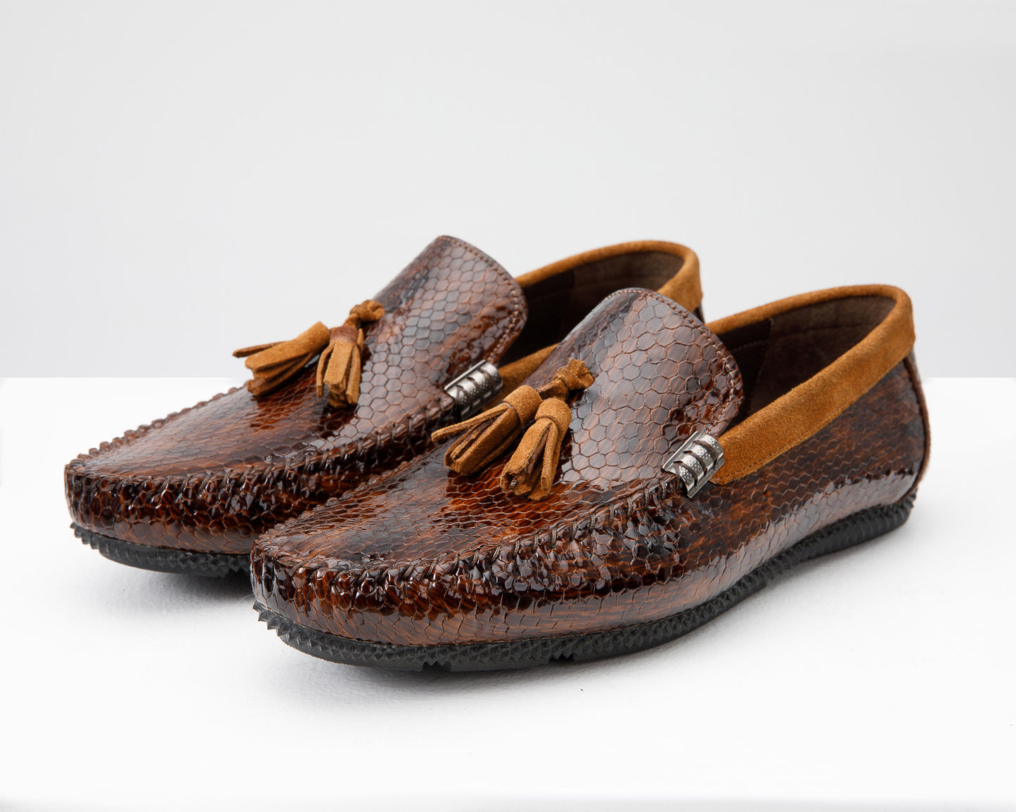 The Cordova Tan Patent Leather Tassel Loafer Men Shoe  Final Sale!
