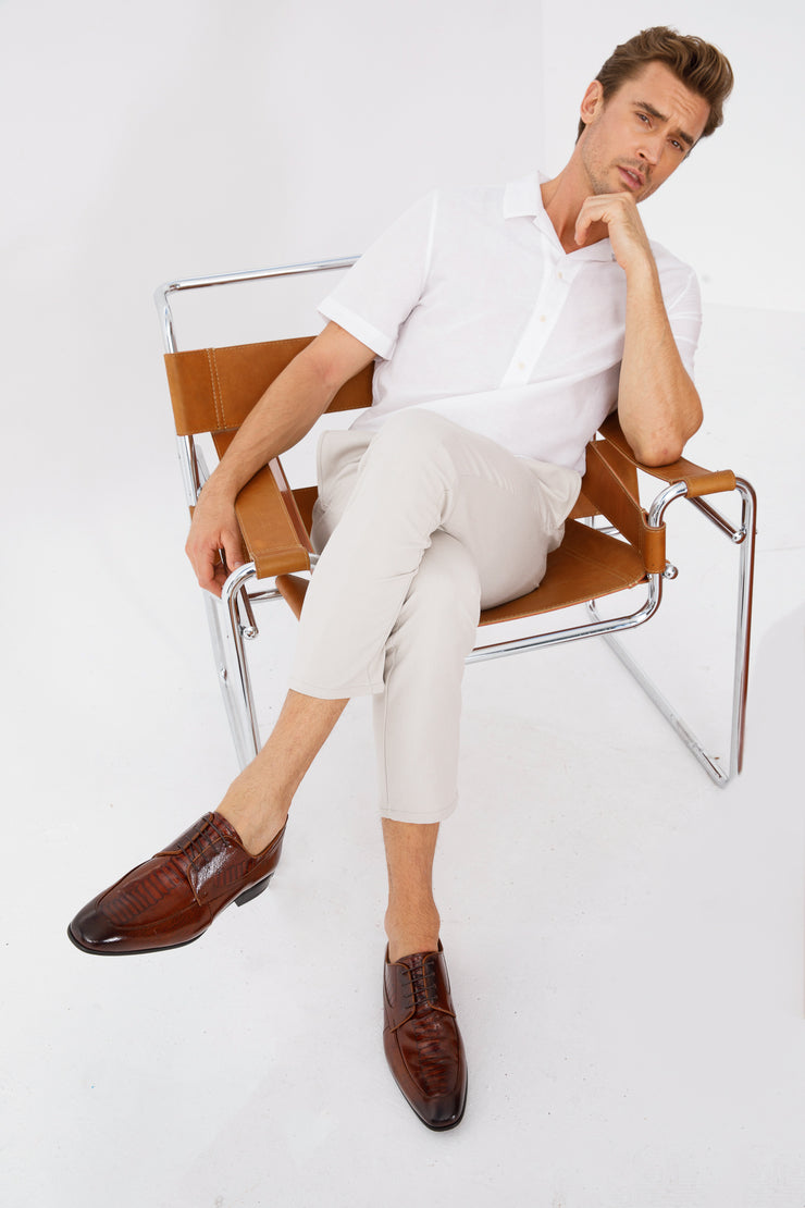 The Martin Tan Leather Derby Shoe