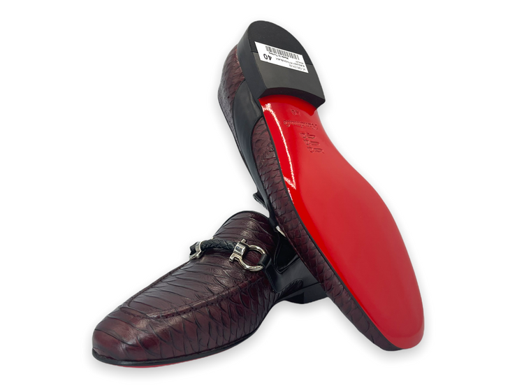 The Milano Burgundy Shoe Bit Loafer
