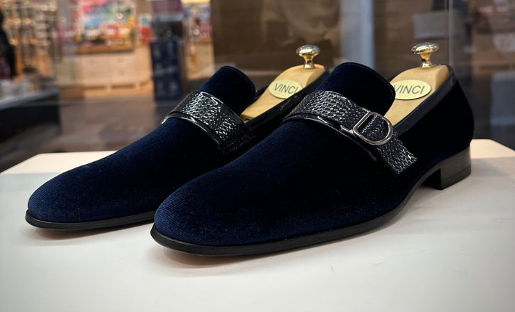 The Casaletti Navy Bit Loafer Shoe