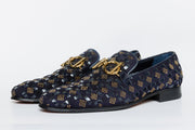 The Vicino Shoe Navy Bit Dress Loafer