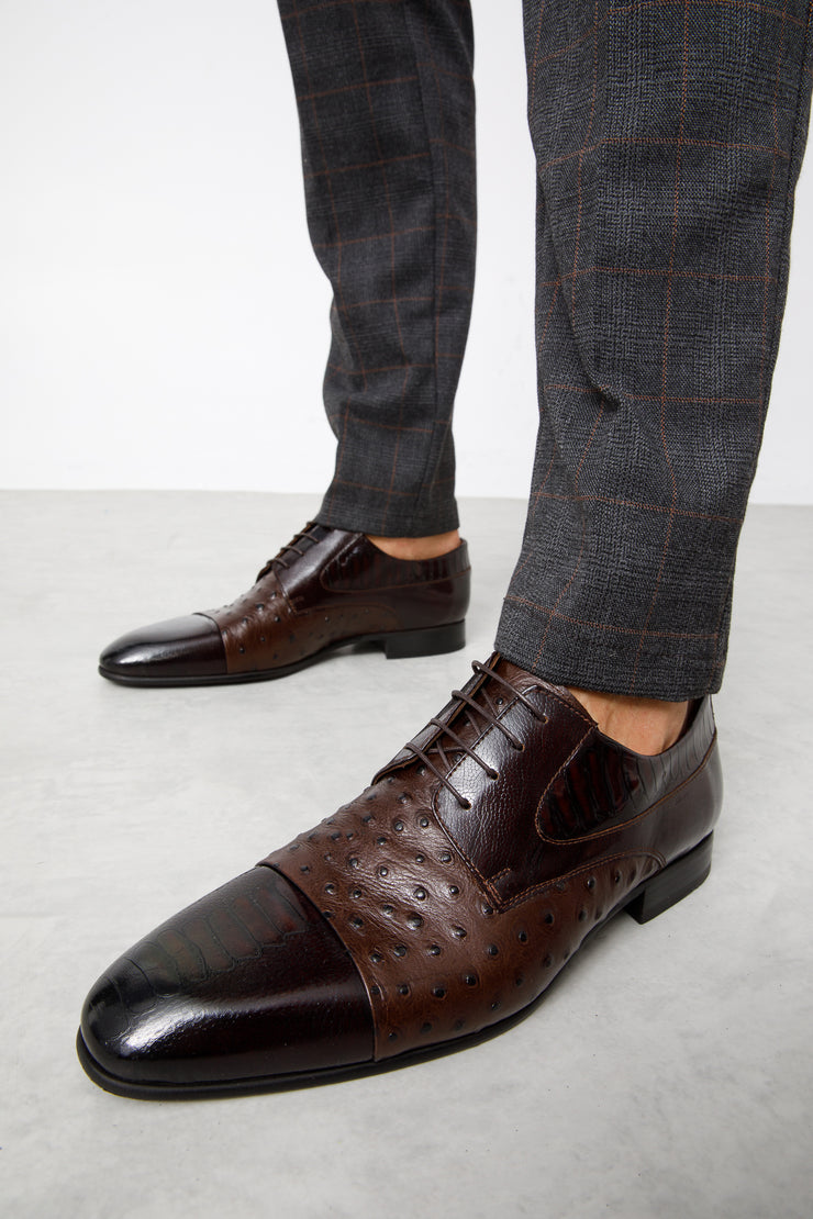 The Monterrey Brown Cap Toe Derby Shoe
