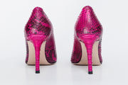 The Queen Fuchsia Pythn Leather Pump