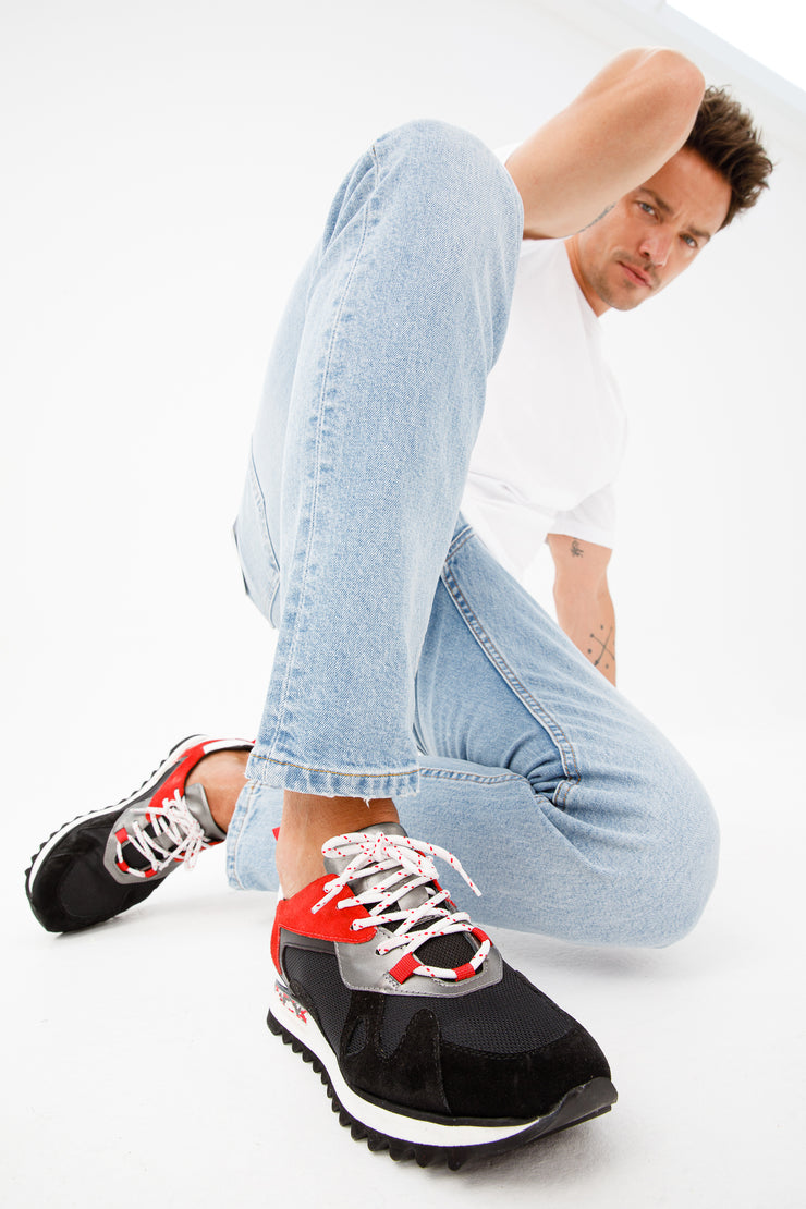 The Tyler Black Leather Sneaker Final Sale!