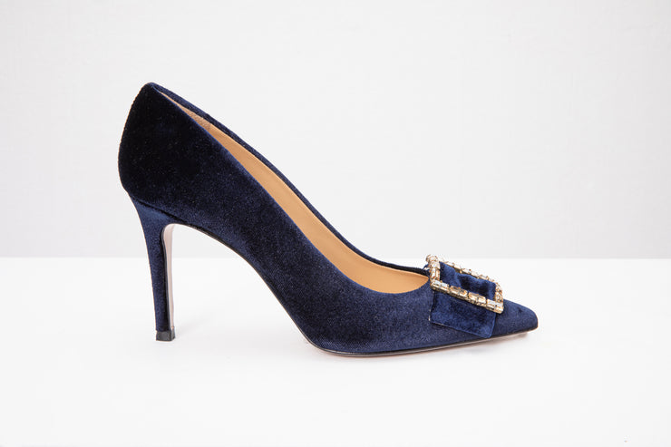 The Risca Black Leather Pump Final Sale!