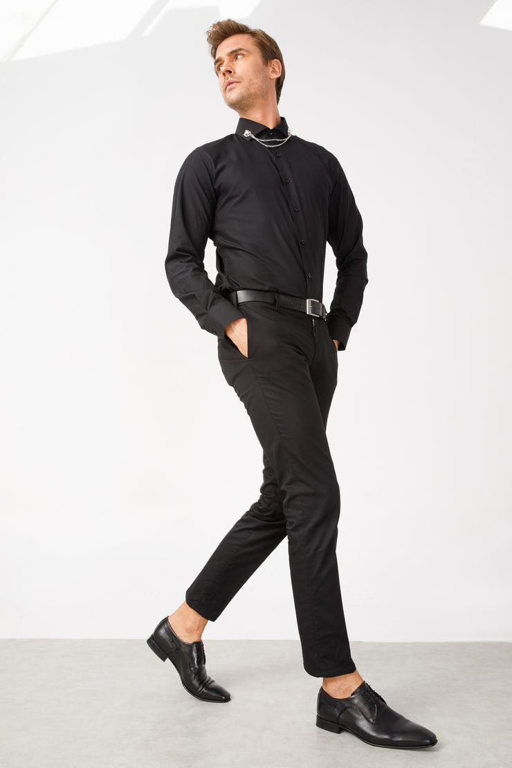The Buenos Aires Black Derby Shoes