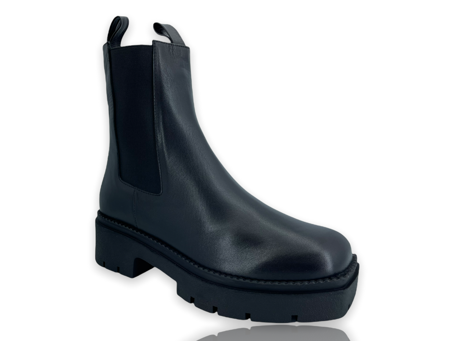 The Olga Black Leather Boot FINAL SALE!