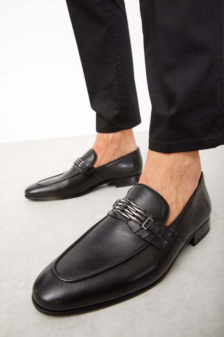 The Bogota Black Bit Loafer