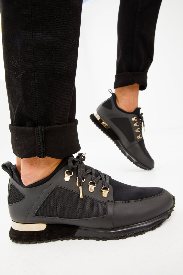 The Emir Black Leather Sneaker For Men