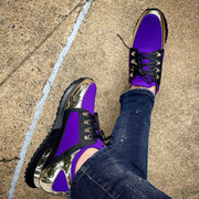 The Emir Purple Leather Sneaker For Men Limited Edition