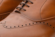 The Roma Tan Leather Wingtip Oxford Shoe