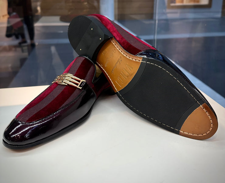 The Pontalto Leather Shoe Burgundy Bit Loafer