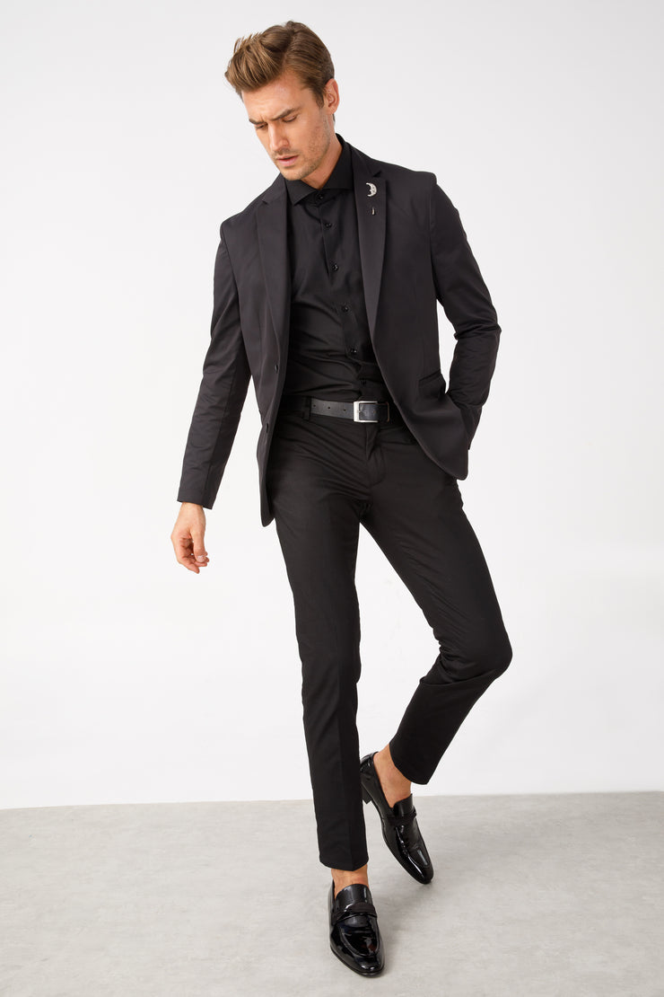 The Dodoma Black Patent  Leather Loafer Shoe