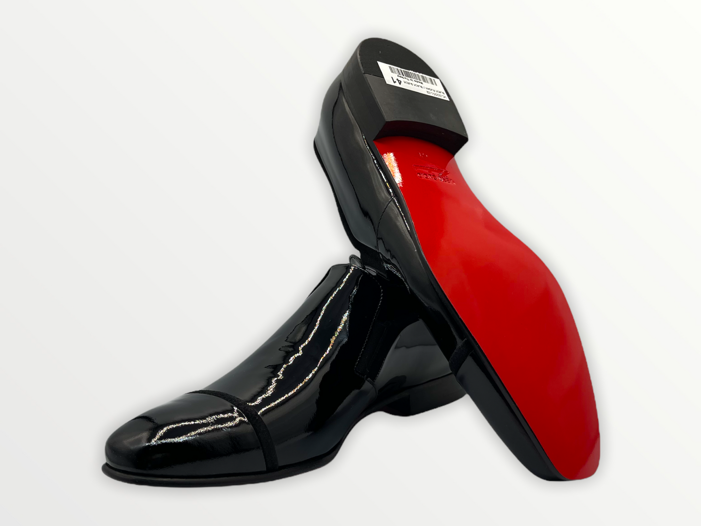 The Marlo Shoe Black Patent Leather Cap Toe Slip-On Dress Loafer Men  Shoe Final Sale!
