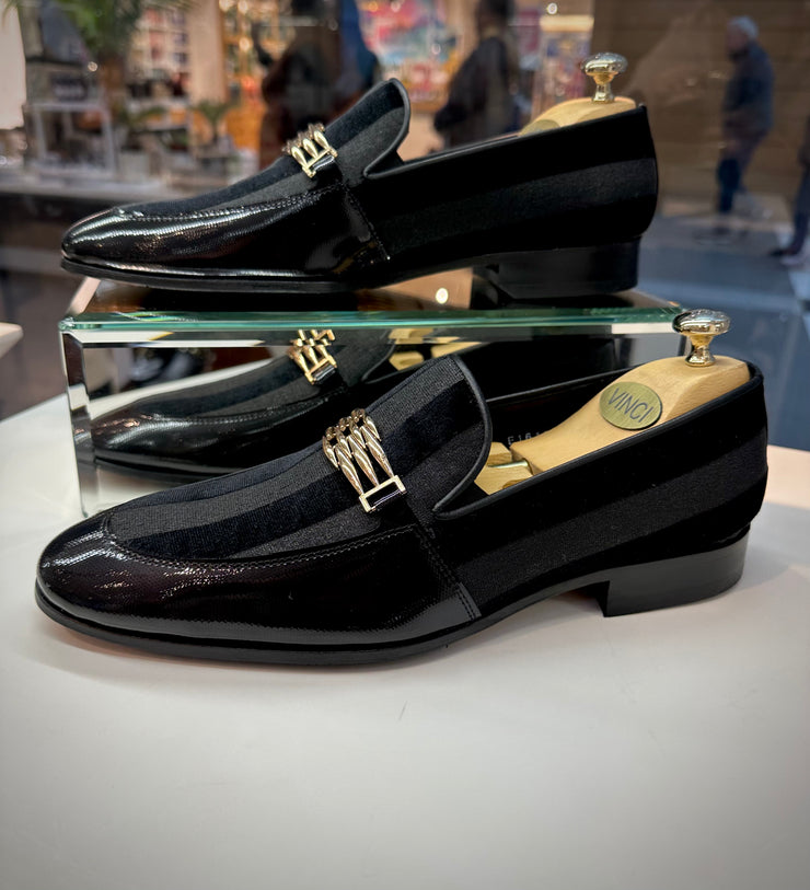 The Pontalto Leather Shoe Black Bit Loafer