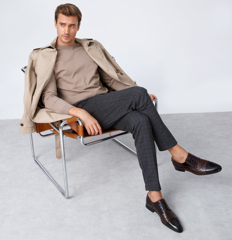 The Monterrey Brown Cap Toe Derby Shoe