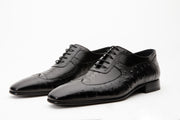 Alabama Black Wingtip Oxford Shoe