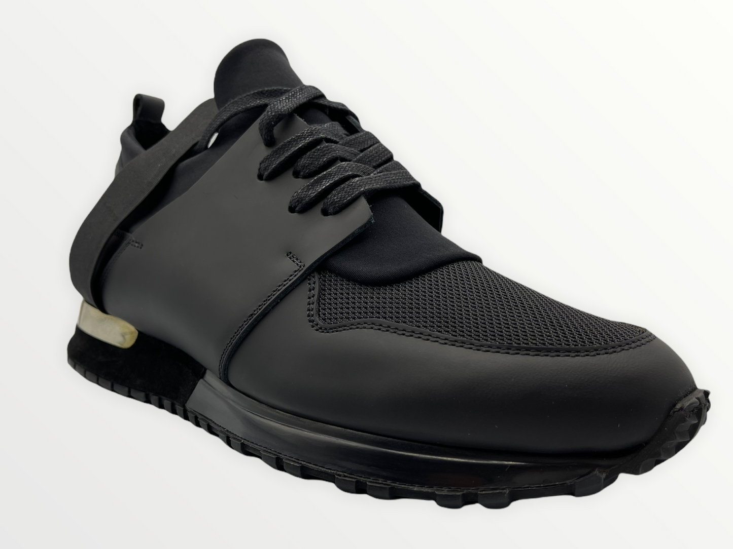 Zapatillas de cuero negras Reno para hombre ¡Venta final!