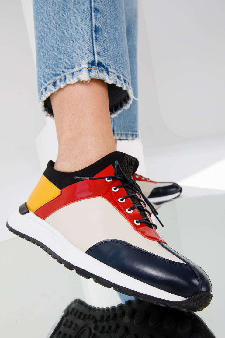The Crapo Multicolor Leather Sneaker