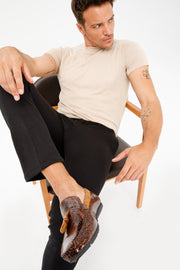 The Cordova Tan Patent Leather Tassel Loafer