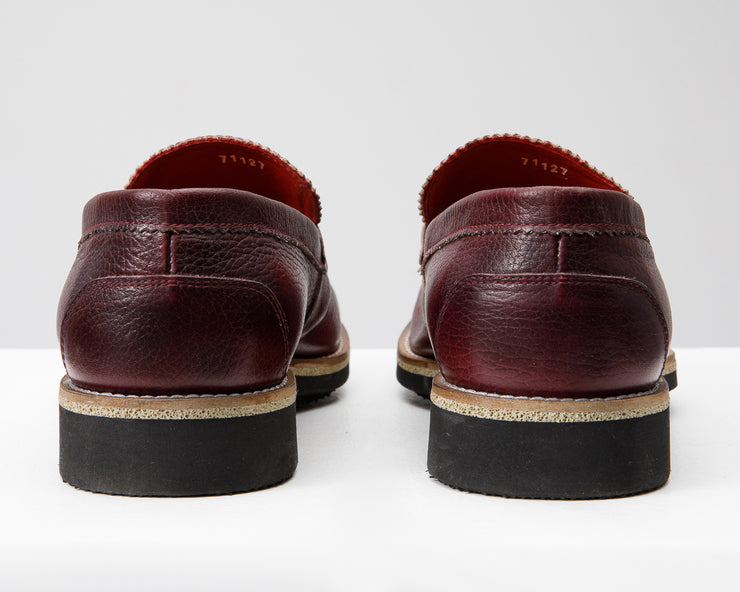 The Monroe Burgundy Leather Penny Loafer