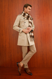 The Essen Brown Cap Toe Double Monk Strap Shoe