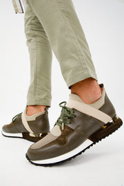 The Reno Green Leather Sneaker