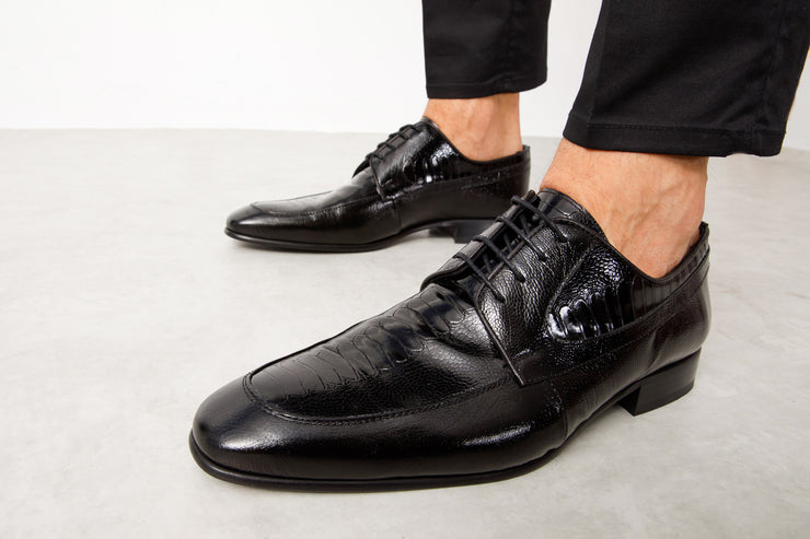 The Martin Black Leather Derby Shoe
