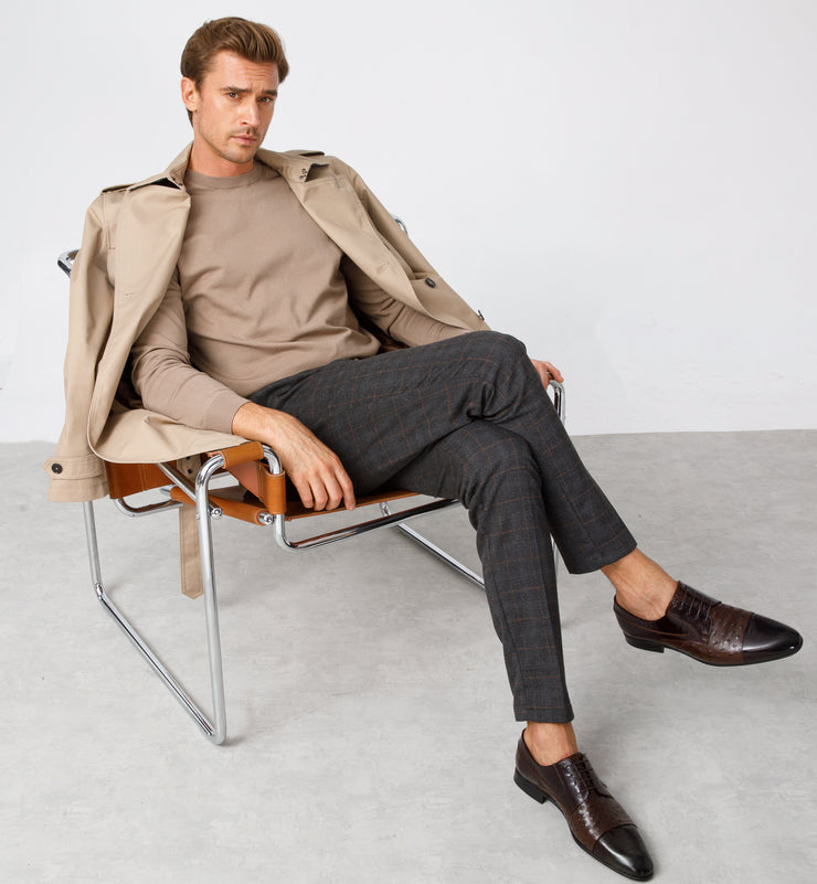 The Monterrey Brown Cap Toe Derby Shoe