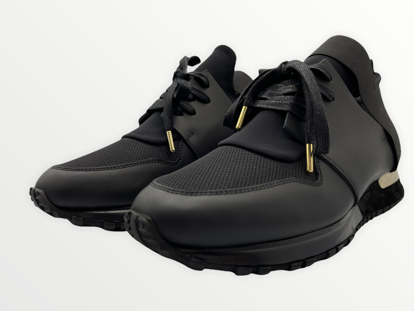 Zapatillas de cuero negras Reno para hombre ¡Venta final!