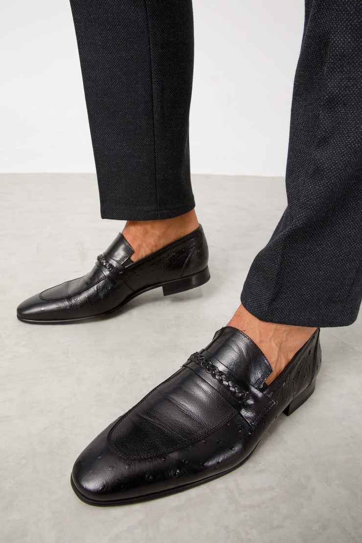 The Gardi Black Leather Derby Shoe