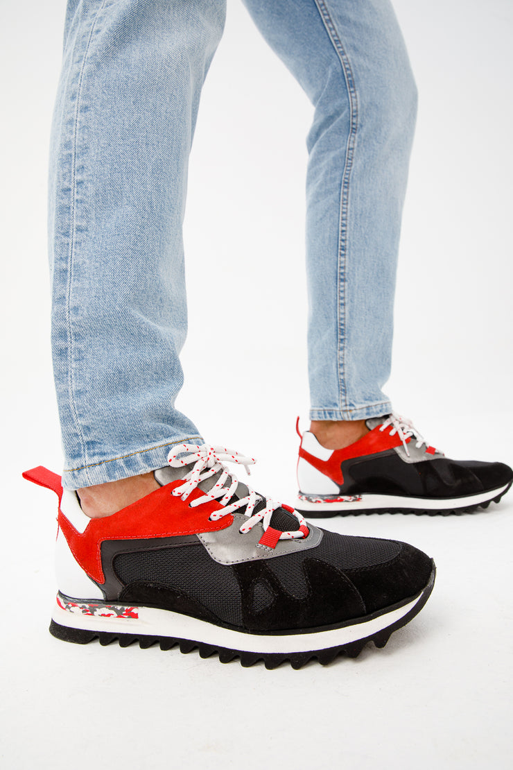 The Tyler Black Leather Sneaker Final Sale!