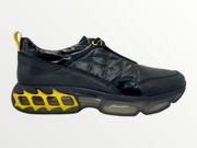 The Hatay Black & Yellow Leather Sneaker