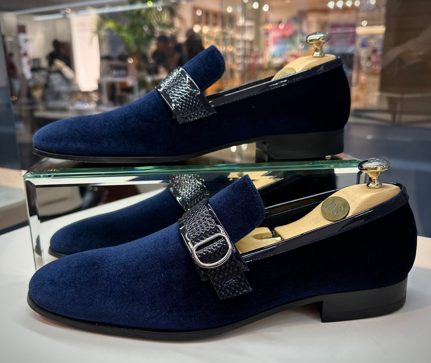 The Casaletti Navy Blue Bit Loafer Men Shoe