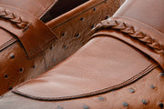 The Johannesburg Brown Leather Dress Loafer Shoe
