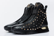 The Infanta High-Top Black Spike Leather Sneaker Limited Edition For Women