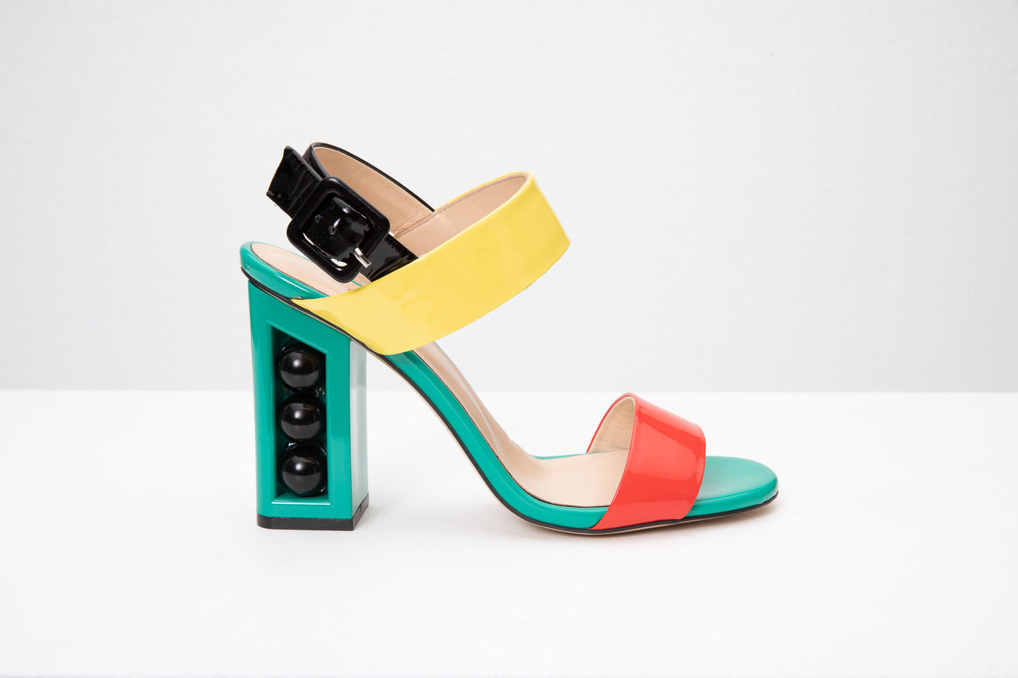 The Pericos Multicolor Leather Women Sandal