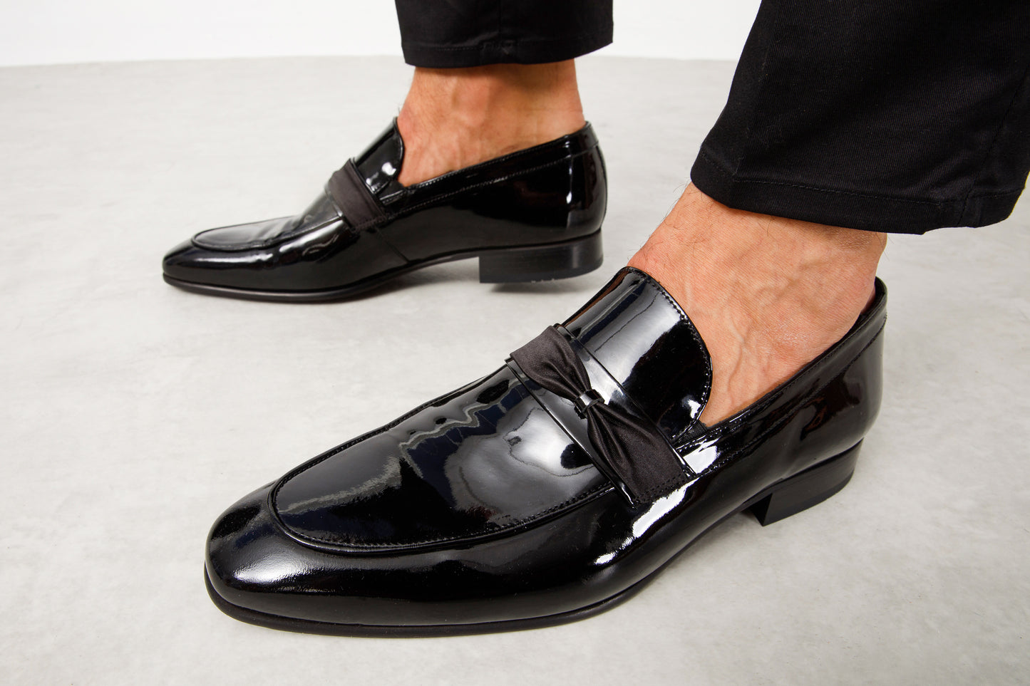 The Dodoma Black Patent  Leather Loafer Men Shoe