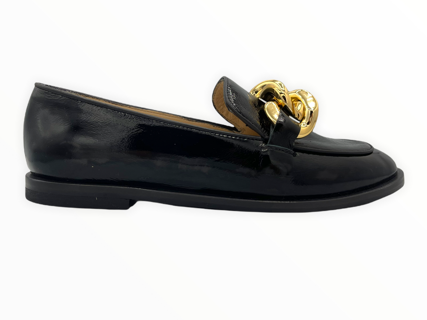 The Sille Black Leather Flat Shoe Final Sale!