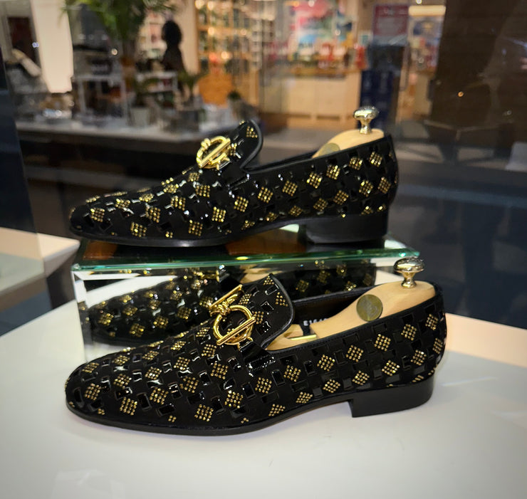 The Vicino Shoe Black Bit Dress Loafer
