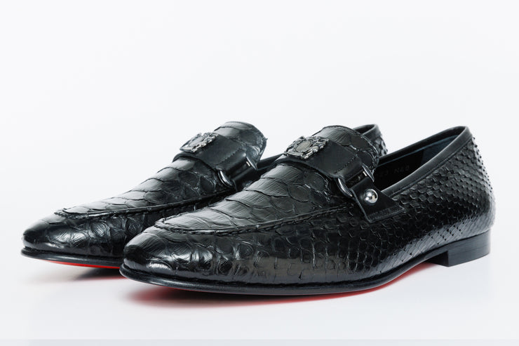 The Boss Pyth Black Shoe Bit Loafer
