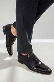 Colombo Black Cap Toe Oxford Shoe