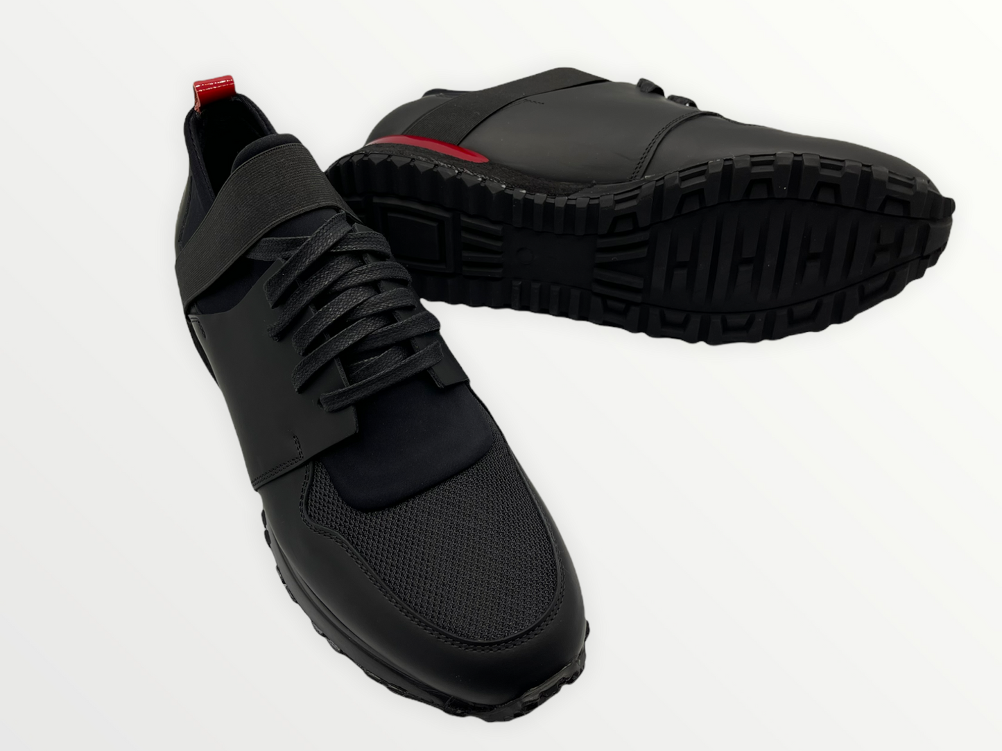 The Reno Black & Red Leather Men  Sneaker Final Sale!